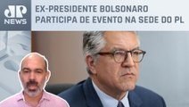 Padilha diz que recepção de Bolsonaro ‘flopou’ em chegada no Brasil; Schelp analisa