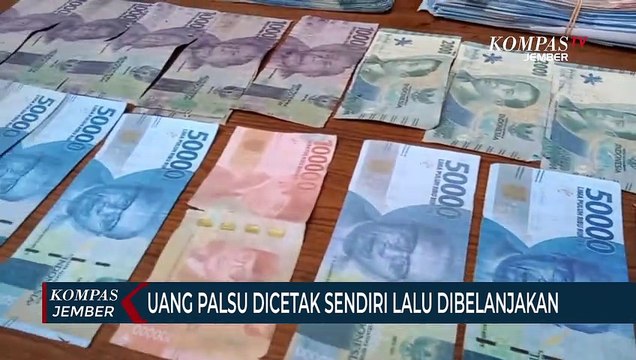 Pembuat Pengedar Uang Palsu Dibekuk, Ada Pecahan 2.000 100.000