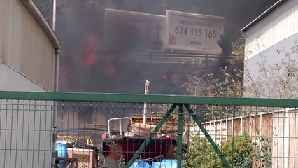 Incendio en la Dársena Pesquera de Santa Cruz de Tenerife