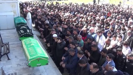 Kazada ölen baba oğul son yolculuğuna uğurlandı