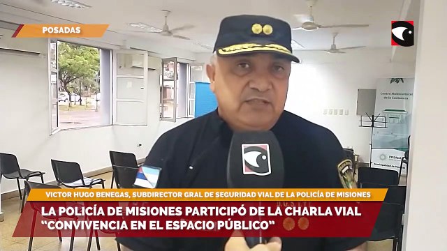 Posadas | La Policía de Misiones participó de la charla vial “Convivencia en el espacio público”