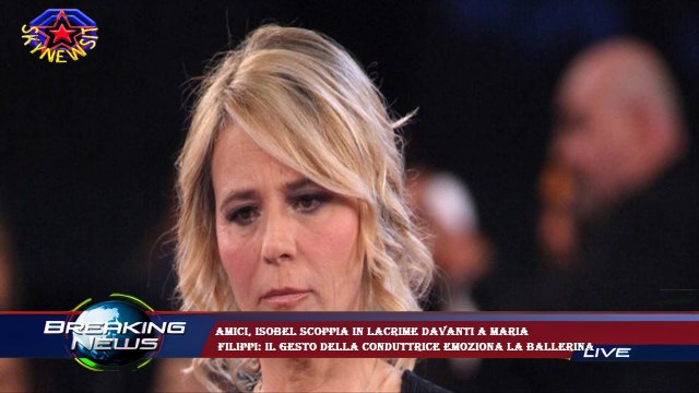 Amici, Isobel scoppia in lacrime davanti a Maria Filippi: il gesto della conduttrice emoziona la ba