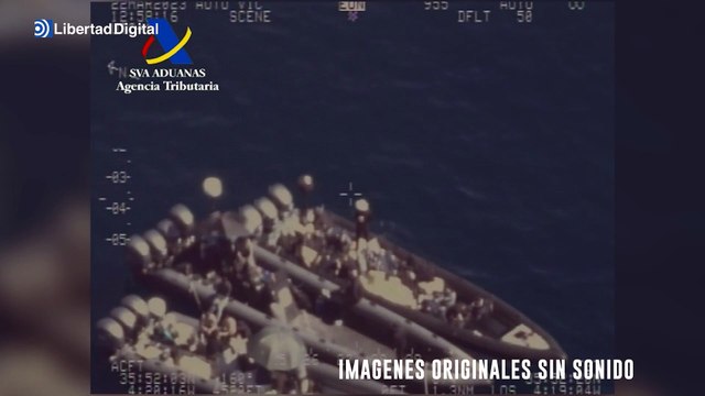 Aprehendidos 23 fardos de hachís tras una persecución en el Estrecho