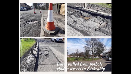 Buses pulled from pothole-ridden Kirkcaldy roads