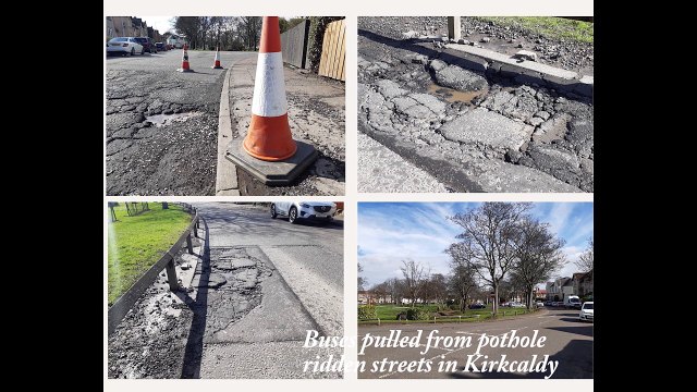 Buses pulled from pothole-ridden Kirkcaldy roads