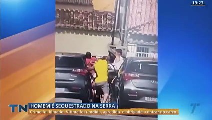 Câmeras flagram tentativa de sequestro na Grande Vitória