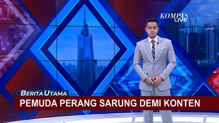 Demi Konten! Sejumlah Remaja di Lampung Saling Serang dengan Sarung