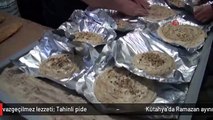 Kütahya'da Ramazan ayının vazgeçilmez lezzeti: Tahinli pide