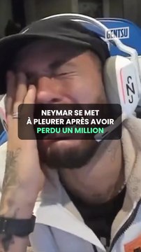 Neymar se met a pleurer après avoir perdu un million #neymar #neymarjr #football