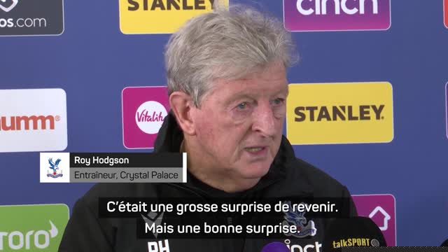 Crystal Palace : "Ma femme était heureuse de moins me voir à la maison"