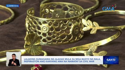 Lalaking gumagawa ng alahas mula sa mga basyo ng bala, inspirasyon ang kanyang ama na namatay sa civil war | Saksi