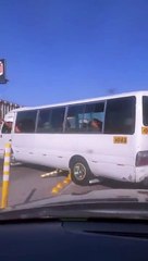 Denuncian a conductor de rapidito por realizar vuelta prohibida en Tegucigalpa