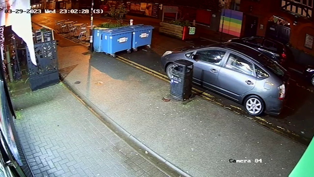 Shocking CCTV shows thugs attacking a pensioner as he walked home from a mosque in Kings Heath, Birmingham,  after evening prayers