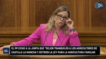 El PP exige a la Junta que “dejen tranquilos a los agricultores de Castilla-La Mancha y retiren la Ley para la Agricultura Familiar