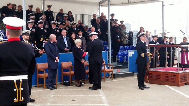 HMS Enterprise Decommissioning Ceremony at Portsmouth Naval Base