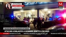 Atacan a balazos a un hombre junto a su hijo en Zamora, Michoacán; no hay detenidos