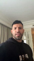 Agüero llevo tranquilidad a través de un video que publicó en sus redes sociales