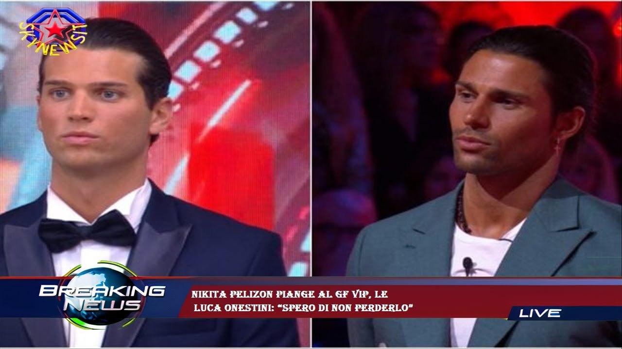 Nikita Pelizon piange al Gf Vip, le  Luca Onestini: “Spero di non perderlo”
