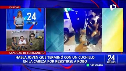 Joven sobrevivió a robo en SJL.
