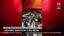 Metro de CdMx suspende servicio en 9 estaciones de la Línea 7