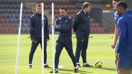 Xavi Hernández ya trabaja con los internacionales