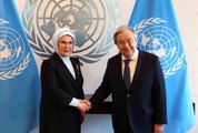Emine Erdoğan, BM Genel Sekreteri Guterres'le görüştü