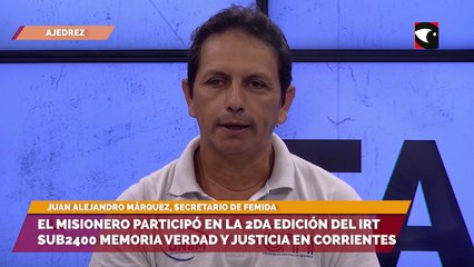 El misionero participó en la 2da edición del IRT Sub2400 "Memoria, Verdad y Justicia" en Corrientes