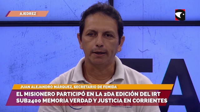 El misionero participó en la 2da edición del IRT Sub2400 Memoria, Verdad y Justicia en Corrientes