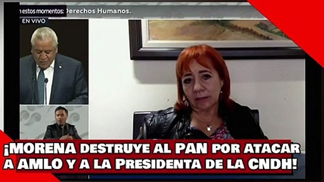 ¡VEAN! ¡MORENA hace añicos al PAN por atacar a AMLO y a Rosario Piedra presidenta de la CNDH!