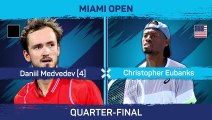 Medvedev ends qualifier Eubanks Miami run in quarter-finals