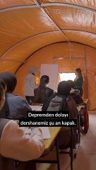 Bakan Özer'den depremzede öğrenciler için 'Hababam'lı paylaşım: Okul sadece dört yanı duvarla çevrili yer değildir