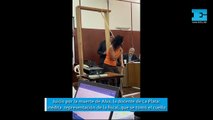Una fiscal platense se tomó su cuello con una soga durante un juicio