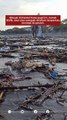 Situasi di Pantai Kuta pagi ini, Jumat (31/3), sisa-sisa sampah kiriman terpantau menepi di pesisir.  Masyarakat dihimbau tidak membuang sampah sembarangan dan tidak membuang sampah ke sungai 