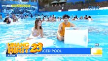 Resort sa Marilao, Bulacan, bloke-blokeng yelo sa wave pool | Unang Hirit