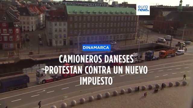 Dinamarca | Protesta de camioneros contra las medidas para acelerar la transición energética