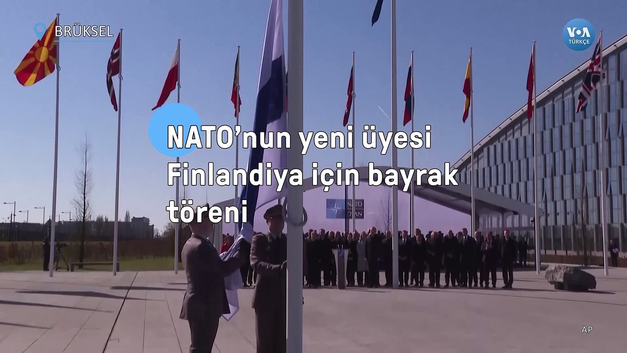 NATO’nun Yeni Üyesi Finlandiya İçin Bayrak Töreni