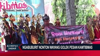 Pesan Kamtibmas Lewat Pertunjukan Wayang Golek