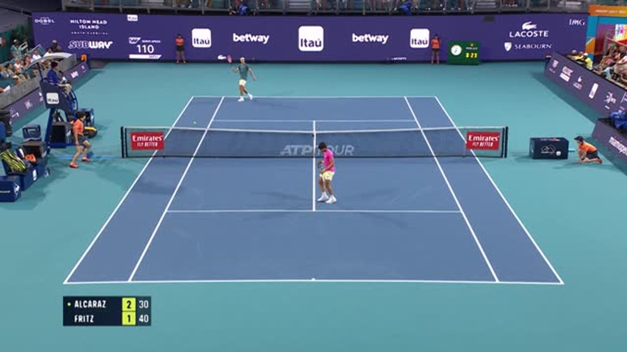 Highlights: Alcaraz auch gegen Fritz dominant