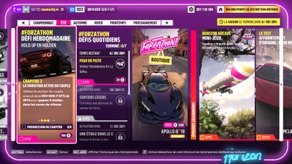 Forza Horizon 5 forzathon défi hebdomadaire hold up en holden part 2