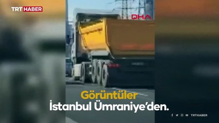 Makas atan kamyona 14 bin lira ceza kesildi