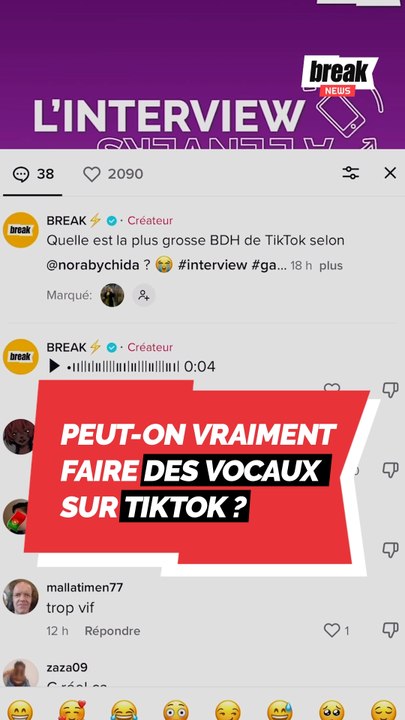 Peut-on vraiment faire des vocaux sur TikTok ?
