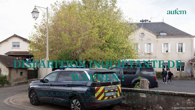 Disparition inquiétante de Warren : l'adolescent de 15 ans souffre de troubles psychologiques