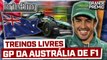 F1 2O23: ALONSO LIDERA TREINOS LIVRES COM CHUVA NA AUSTRÁLIA | Briefing