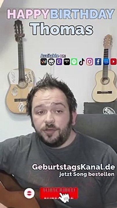 Happy Birthday, Thomas! Geburtstagsgrüße an Thomas
