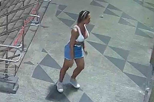 Vídeo: Mulher atira blocos de concreto em ataque a igreja de São Judas Tadeu