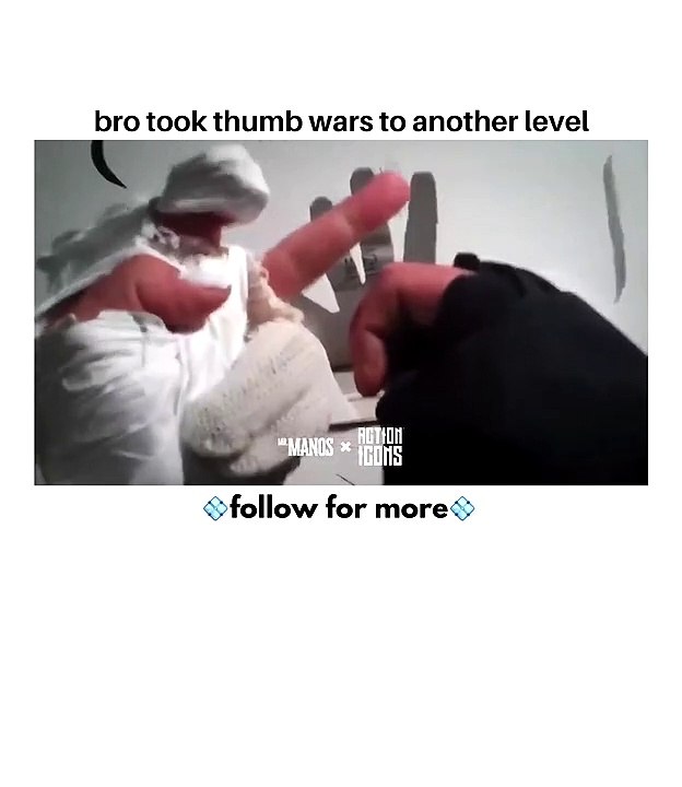 Bro took thumb war to another level