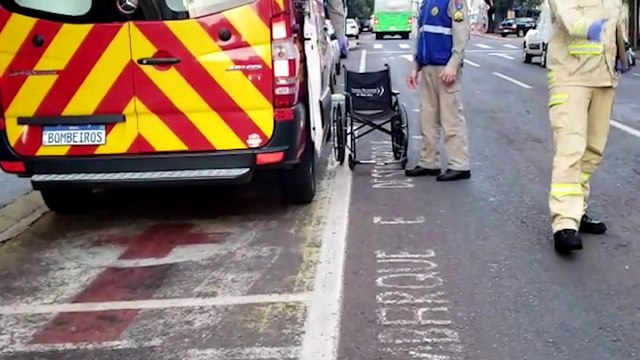 Condutor tem suspeita de fratura na clavícula após acidente de moto na BR-467 em Cascavel