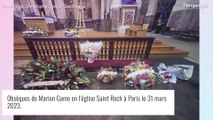 Marion Game : Sa fille Virginie Ledieu, en larmes et soutenue par son mari aux obsèques, elle s'effondre