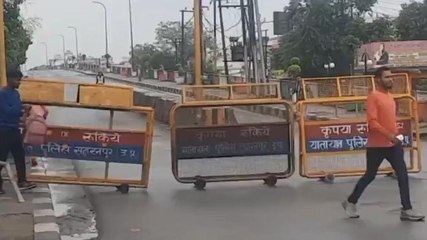 सावधान.......एक सप्ताह के लिए बदल दे ये रास्ता, पुलिस ने डाला बैरियर