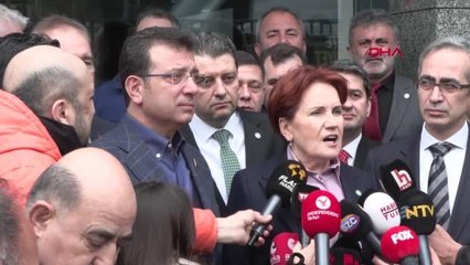 AKŞENER İYİ PARTİ İSTANBUL İL BİNASI ÖNÜNDE AÇIKLAMA YAPTI